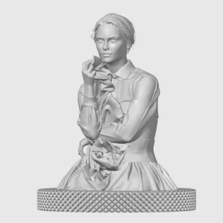 Natalie Portman 3D Bust Print - Model thumbnail 4