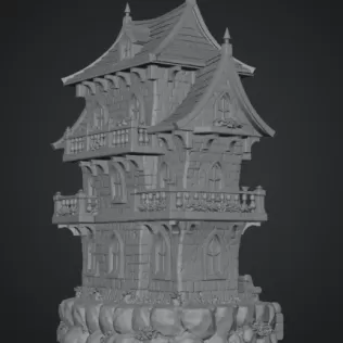 Fantasy Medieval House STL for 3D Printing - Model thumbnail 13
