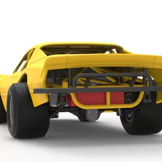 Vintage Dirt late model Race car Version 2 Scale 1:25 - Model thumbnail 15