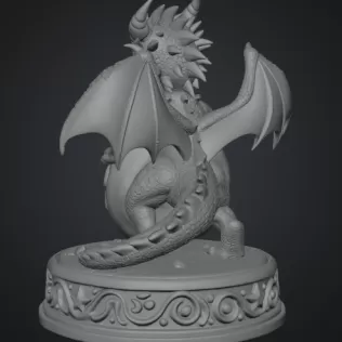 Sweet Donut Dragon STL File for 3D Print - Model thumbnail 11