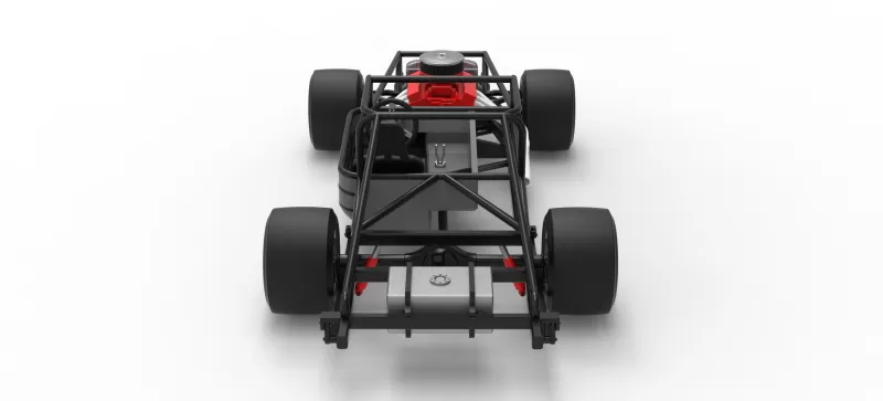 Vintage Asphalt Modified stock car Base V8 Scale 1:25 - Model preview 17