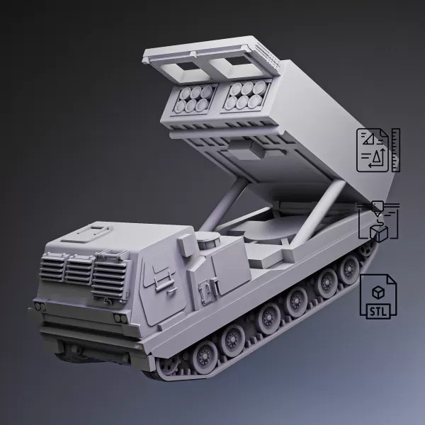 M270 MLRS Rocket System #RoZ - Model preview 2