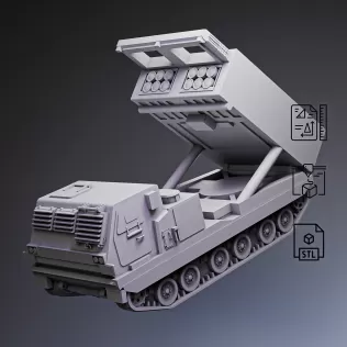 M270 MLRS Rocket System #RoZ - Model thumbnail 2