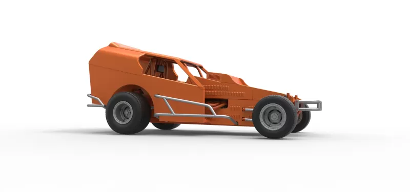 Vintage Dirt Modified stock car Version 3 Scale 1:25 - Model preview 25