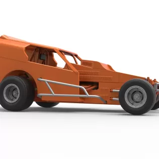 Vintage Dirt Modified stock car Version 3 Scale 1:25 - Model thumbnail 25