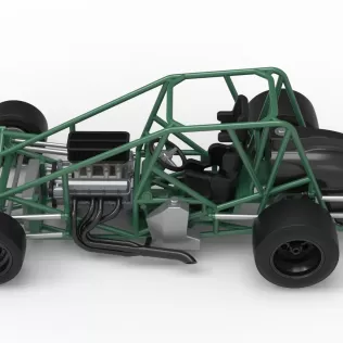 Pavement Silver Crown Car Base Scale 1:25 - Model thumbnail 10