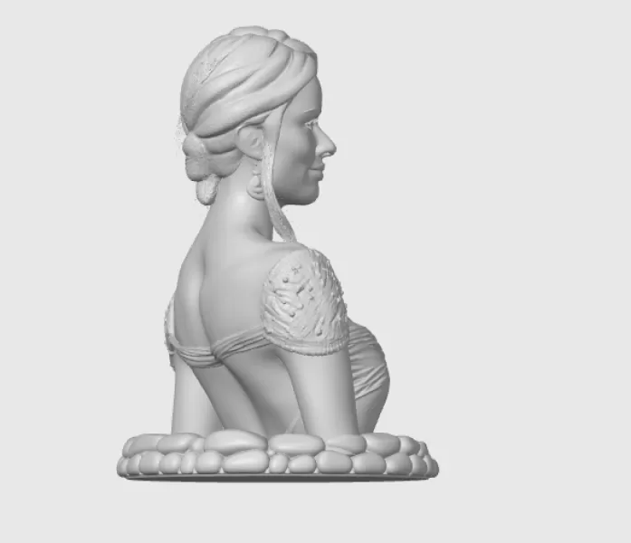 Olivia Wilde 3D Bust - Model preview 10