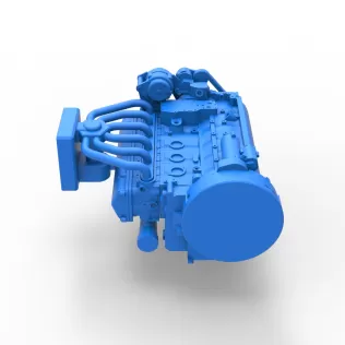 Engine of Vintage Bus Scale 1:25 - Model thumbnail 13