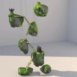 Floating Rocky_Islands - Model thumbnail 2