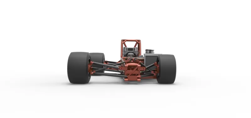 Supermodified front engine race car Base Version 3 Scale 1:25 - Model preview 7