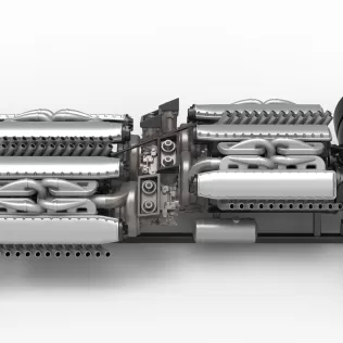 Vintage AWD Dragster Base Scale 1:25 - Model thumbnail 10