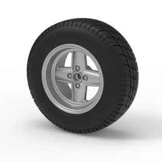 Rear wheel of BriSCA Formula 2 Stock Car Scale 1:25 - Model thumbnail 7