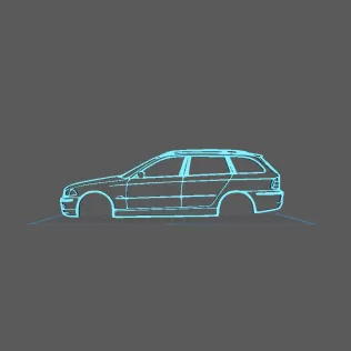 BMW - E46 Break Wall Art