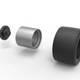 Wheel from Asphalt Modified stock car Version 6 Scale 1:25 - Model thumbnail 9