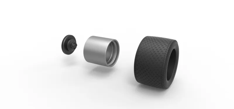 Wheel from Asphalt Modified stock car Version 6 Scale 1:25 - Model preview 9