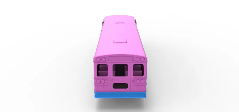 School bus for Figure 8 racing Version 2 Scale 1:25 - Model preview 17