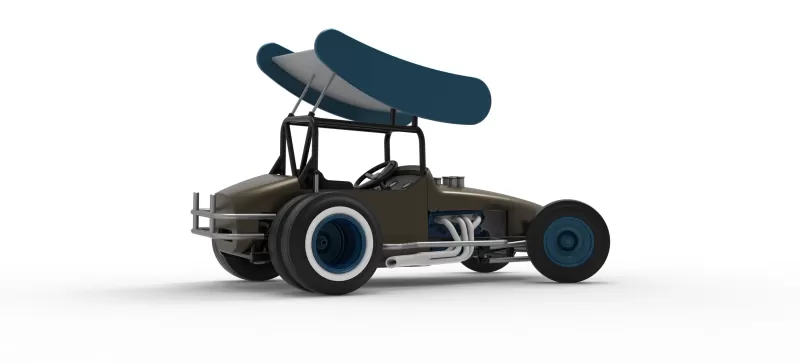 Vintage Winged Supermodified for Dirt while turning V2 1:25 - Model preview 21