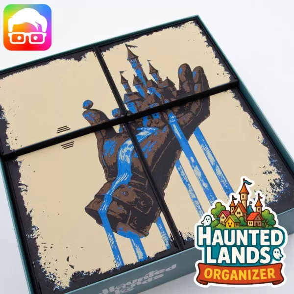 Haunted Lands board game organizer by @ammedia3d - Model preview 1