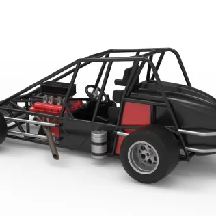 Experimental Pavement Silver Crown Car Base Scale 1:25 - Model thumbnail 11