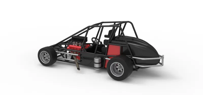 Experimental Pavement Silver Crown Car Base Scale 1:25 - Model preview 11