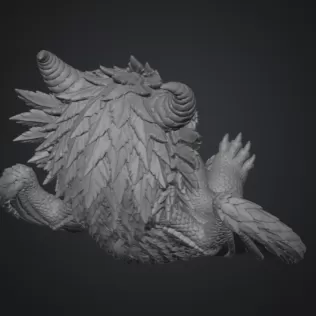 Bluebell Baby Dragon STL File for 3D Print - Model thumbnail 12