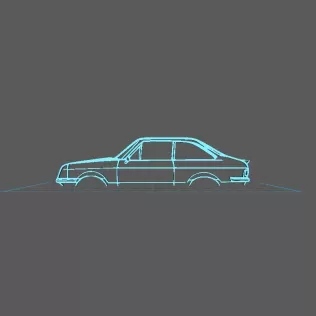 Ford - Escort MK2 RS 1800 Wall Art