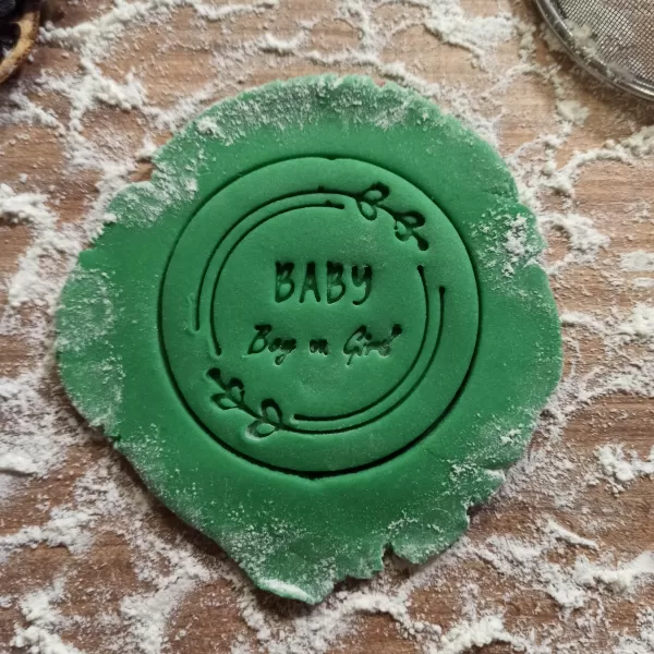 Boy or Girl Cookie & Fondant Cutter, Baby What Will It Be, Baby - Model preview 6