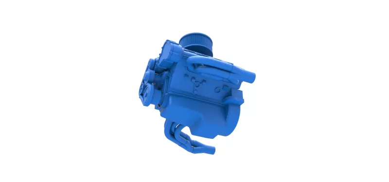 Engine of New Zealand Superstock car Scale 1:25 - Model preview 2