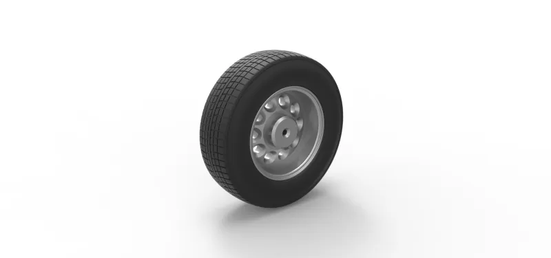 Car wheel 11 Scale 1:25 - Model preview 9