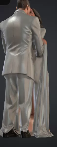 paar küsst sich - Model preview 2