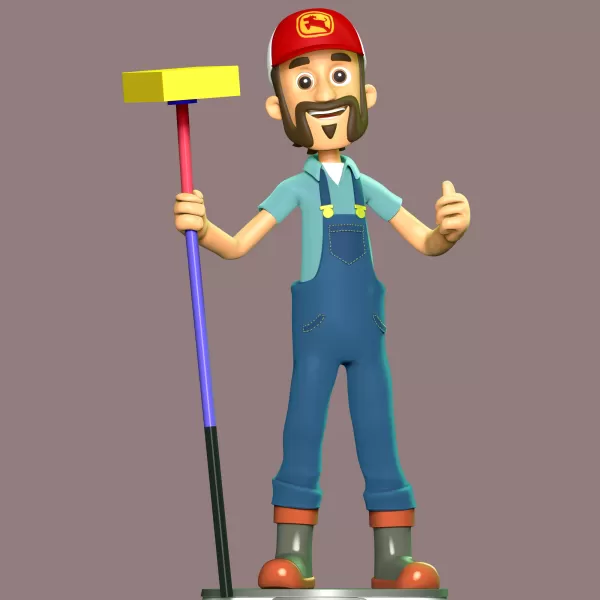 Farmer Al Fan Art - Model preview 1