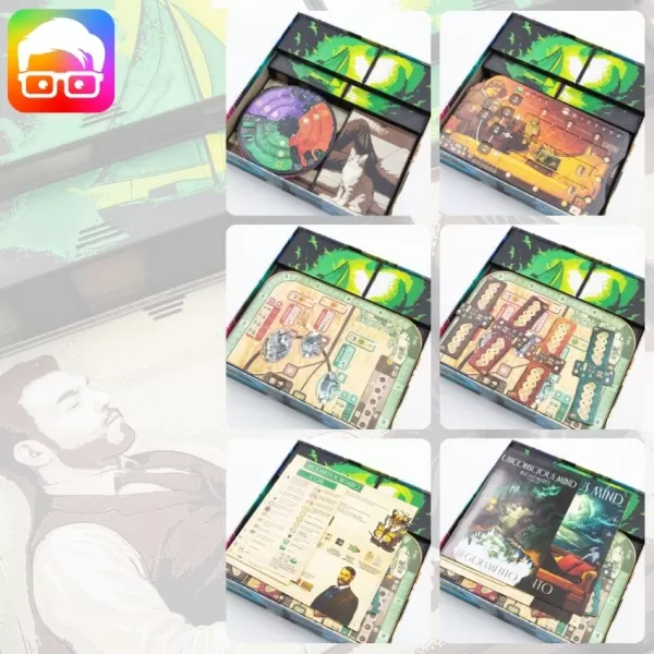 Unconscious Mind inc. Nightmares exp. board game organizer - Model preview 10