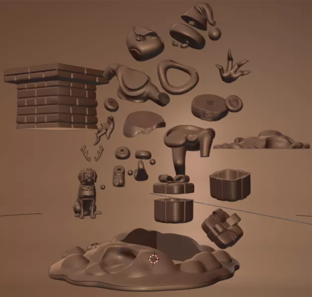 Grinch – Christmas Diorama Tree Ornament & Home Decor | STL + Bl - Model preview 11