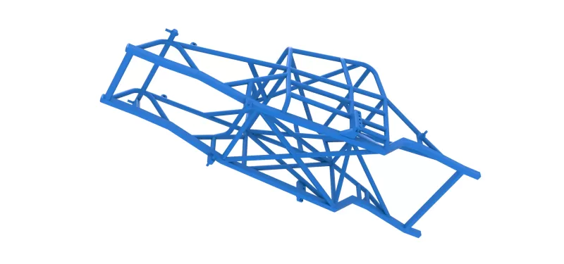 Frame of Canadian vintage modified stock car Scale 1:25 - Model preview 3
