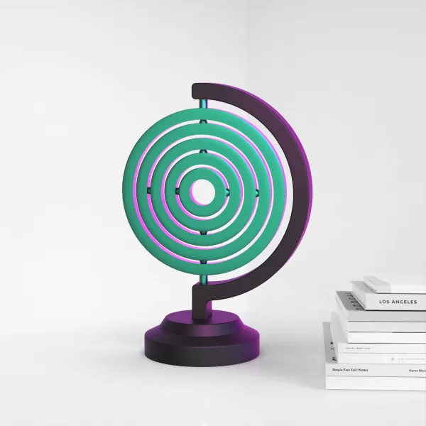 3D Gyroscope Fidget, Desktop Gyroscope Model, Desk Toy - Model preview 3