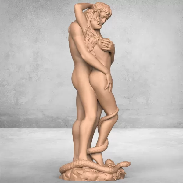 Adam And Eve Statue - Model preview 6