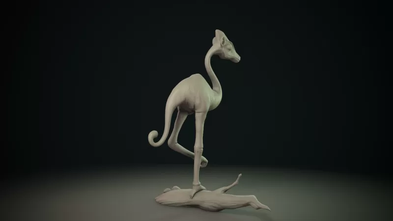 Marsh Alien Creature Kamtsigo 3D print model - Model preview 2