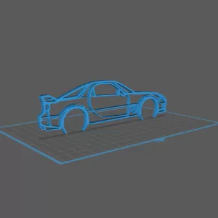 Mazda - FD RX-7 Wall Art - Model thumbnail 1