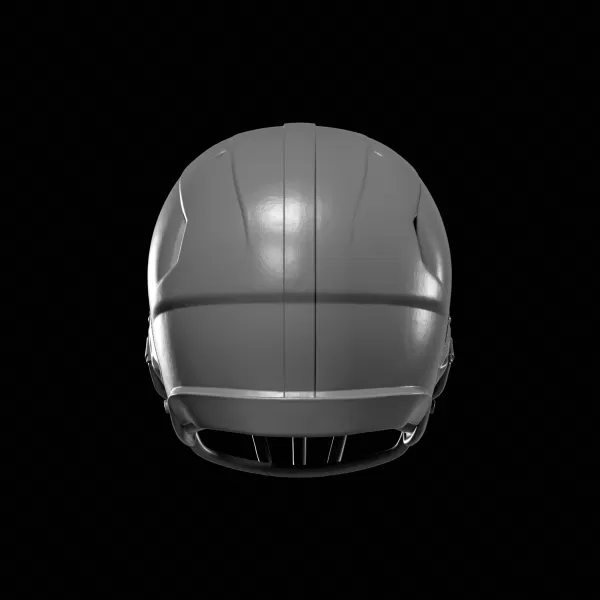 American Football Decorative Helmet STL File for 3D Printing - Model preview 3
