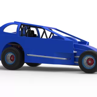 Northeast Dirt Modified stock car Version 2 Scale 1:25 - Model thumbnail 25
