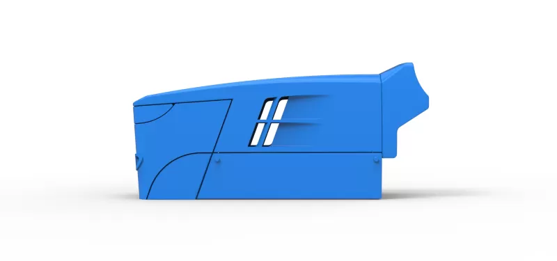 Hood of Pulling tractor Version 3 Scale 1:25 - Model preview 7