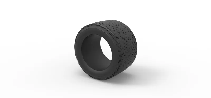 Tire of Asphalt Modified stock car V3 Scale 1:25 - Model preview 7