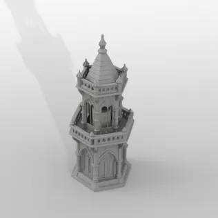 Gothic Candle Tower – Keep - Model thumbnail 4