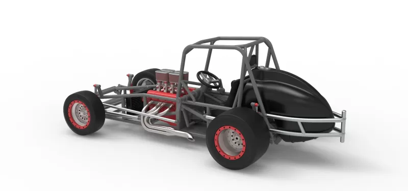 Vintage Pavement Silver Crown Car Base Scale 1:25 - Model preview 12