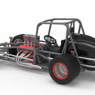 Vintage Pavement Silver Crown Car Base Scale 1:25 - Model thumbnail 12