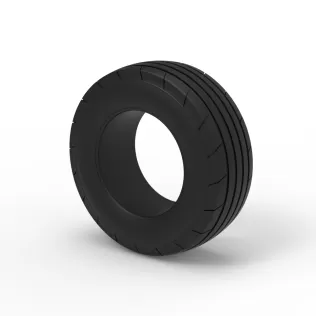 Tractor front tire 4 Scale 1:25