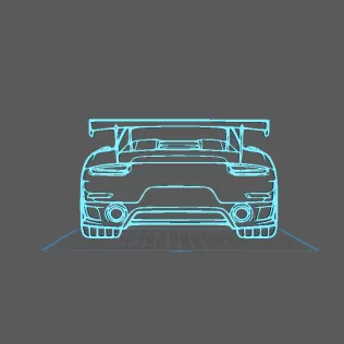 Porsche - 911 GT2 RS Wall Art