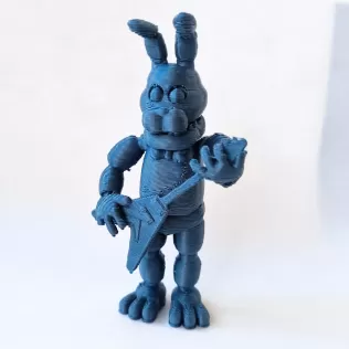 Bonnie – Guitar Pose (FNAF Fan Art STL) - Model thumbnail 1