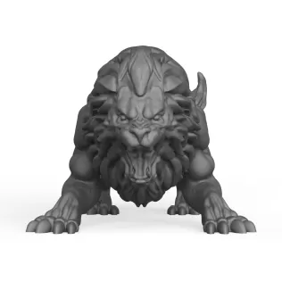 3D Printable Lion - Model thumbnail 2