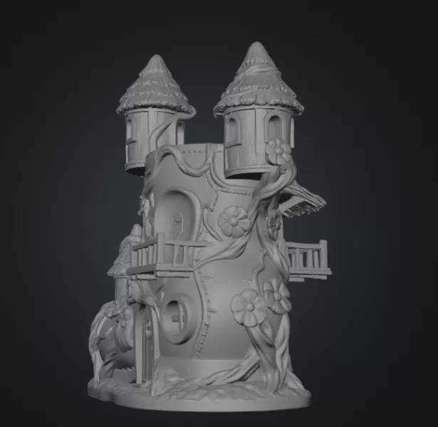 Enchanted Boot House STL File for 3D Printing - Model preview 9